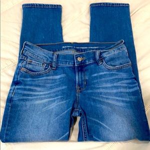 EUC OLD NAVY BOYFRIEND STRAIGHT LEG JEANS SIZE 2